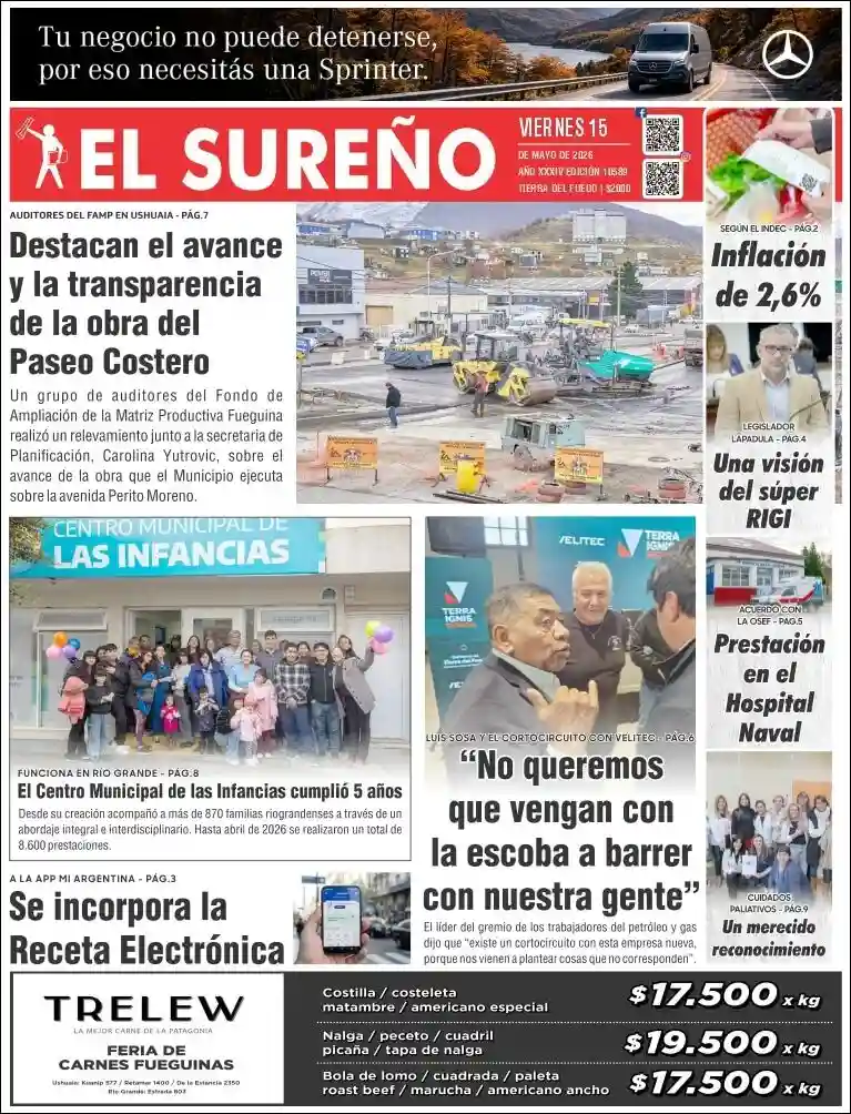 Estudios Max | DIARIO CAMPO LA DULCE - Tapa del diario El Sureño